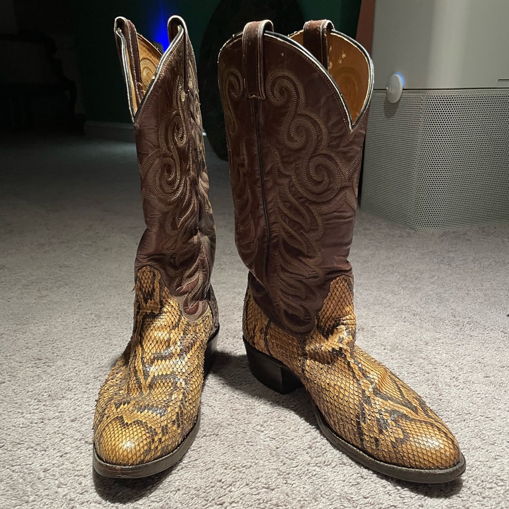 Tony Lama Python Cowboy Boots